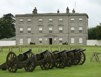 Battle of the Boyne Visitor Centre in County Meath with cannons 