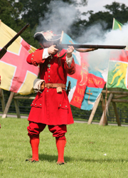 Musket Display at the Battle of the Boyne Visitor Centre County Meath