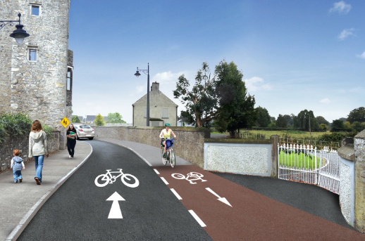 Navan Cycle Route - picture of the cycle route as proposed