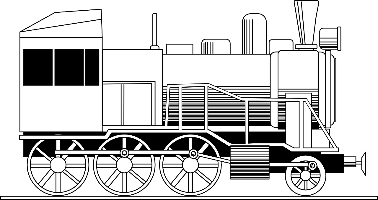 Locomotive Colouring Page
