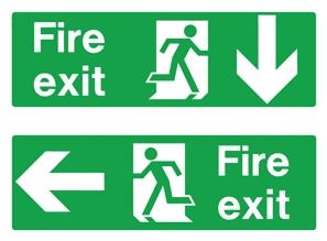 Emergency exit signs