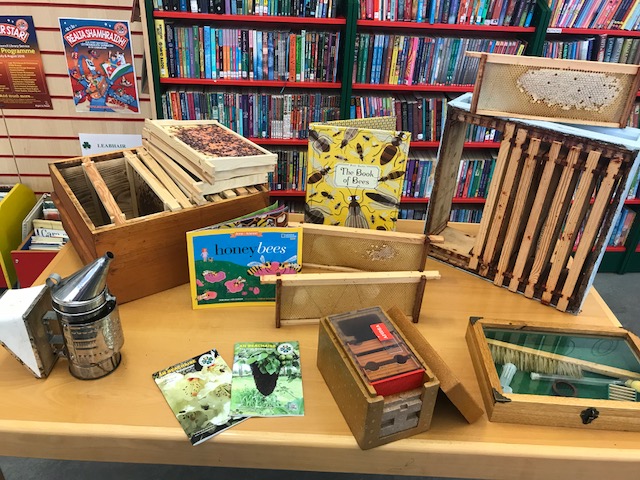 Busy as bees Dunboyne Library paraphenalia