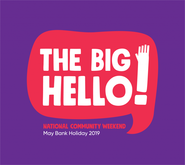 The national community weekend logo - the big hello