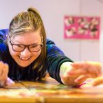 Girl Using the Magic Table