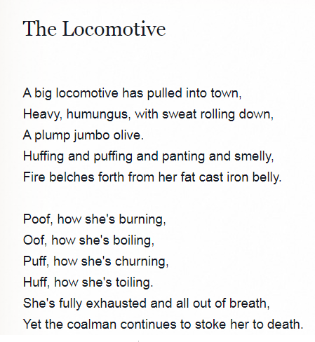 English Translation of Lokomotywa from AllPoetry.com