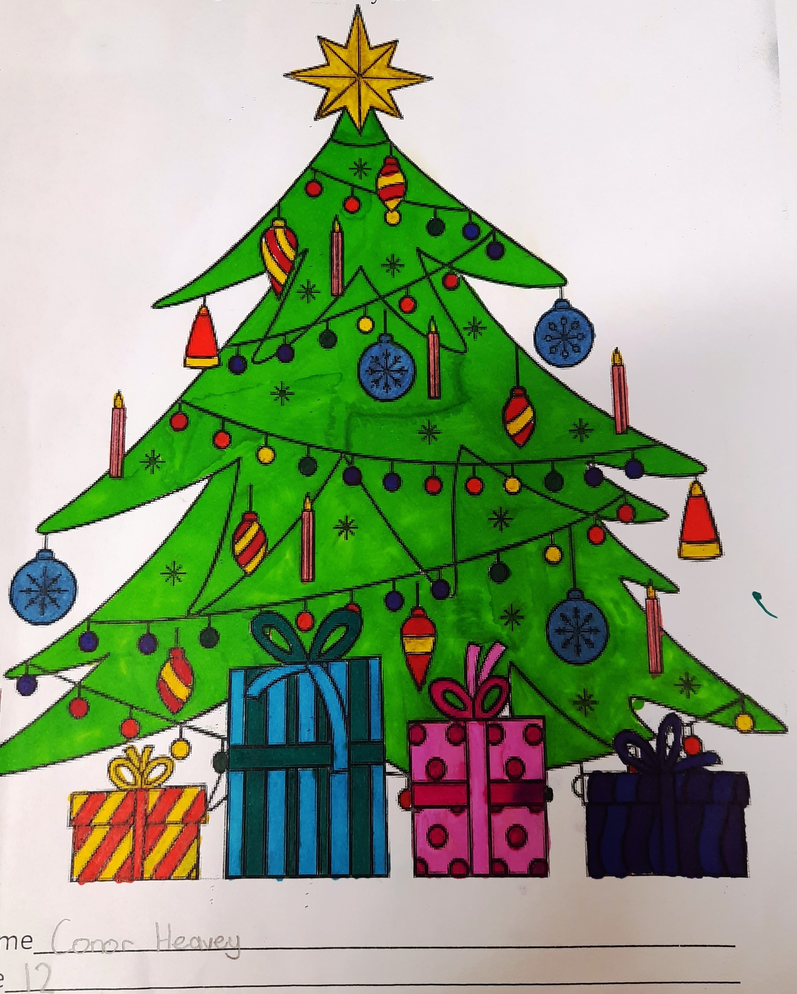 Christmas Colouring Competition Entry 1
