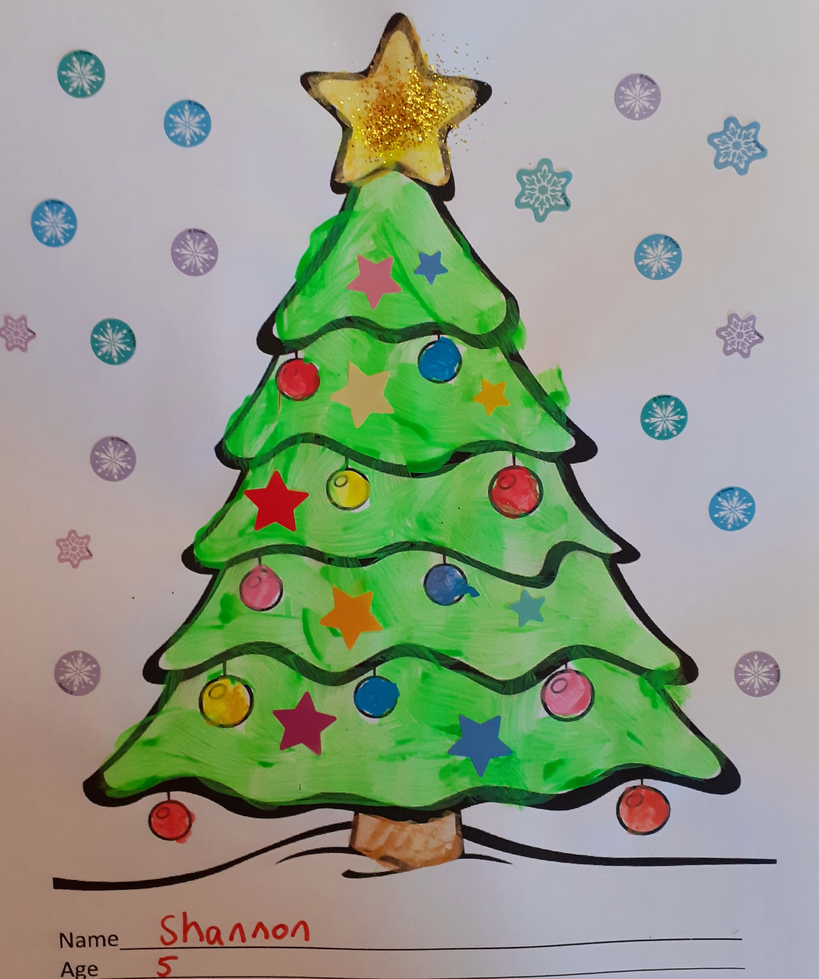 Christmas Colouring Competition Entry 1
