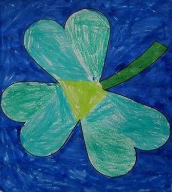 Shamrock Colouring Competition Entry 1