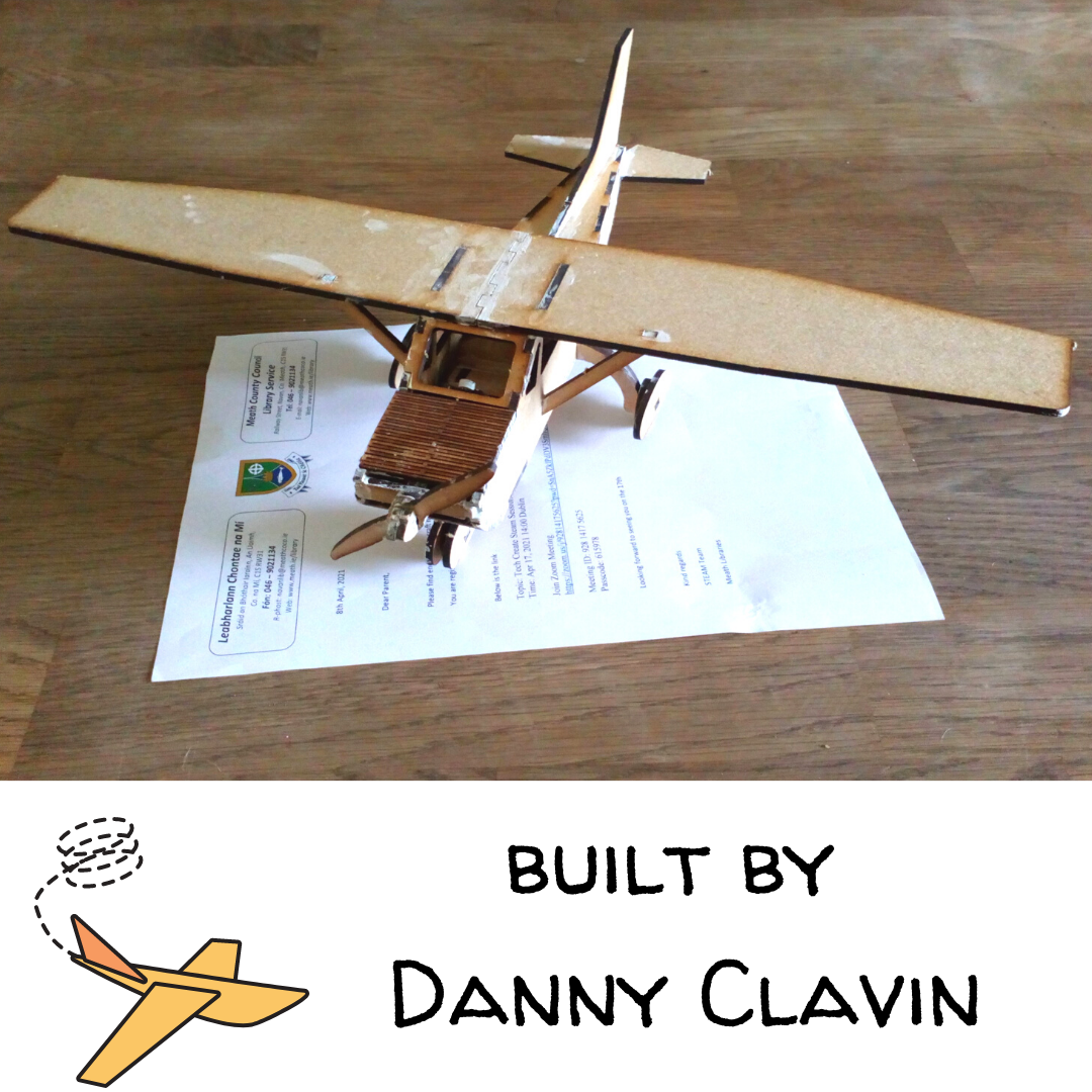 Finished Laser Cut Model Airplane Danny Clavin