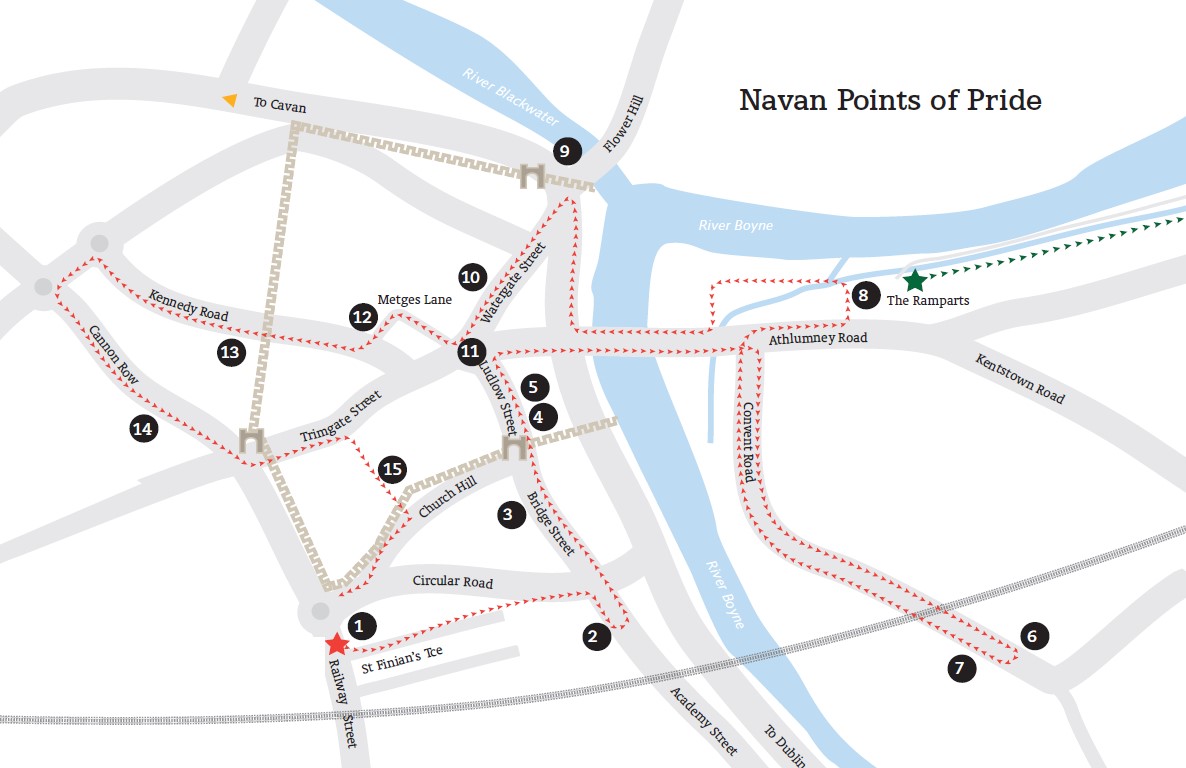 Navan Points of Pride map