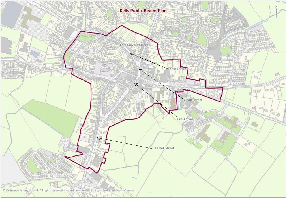 Kells Public Realm and Regeneration Plan Map