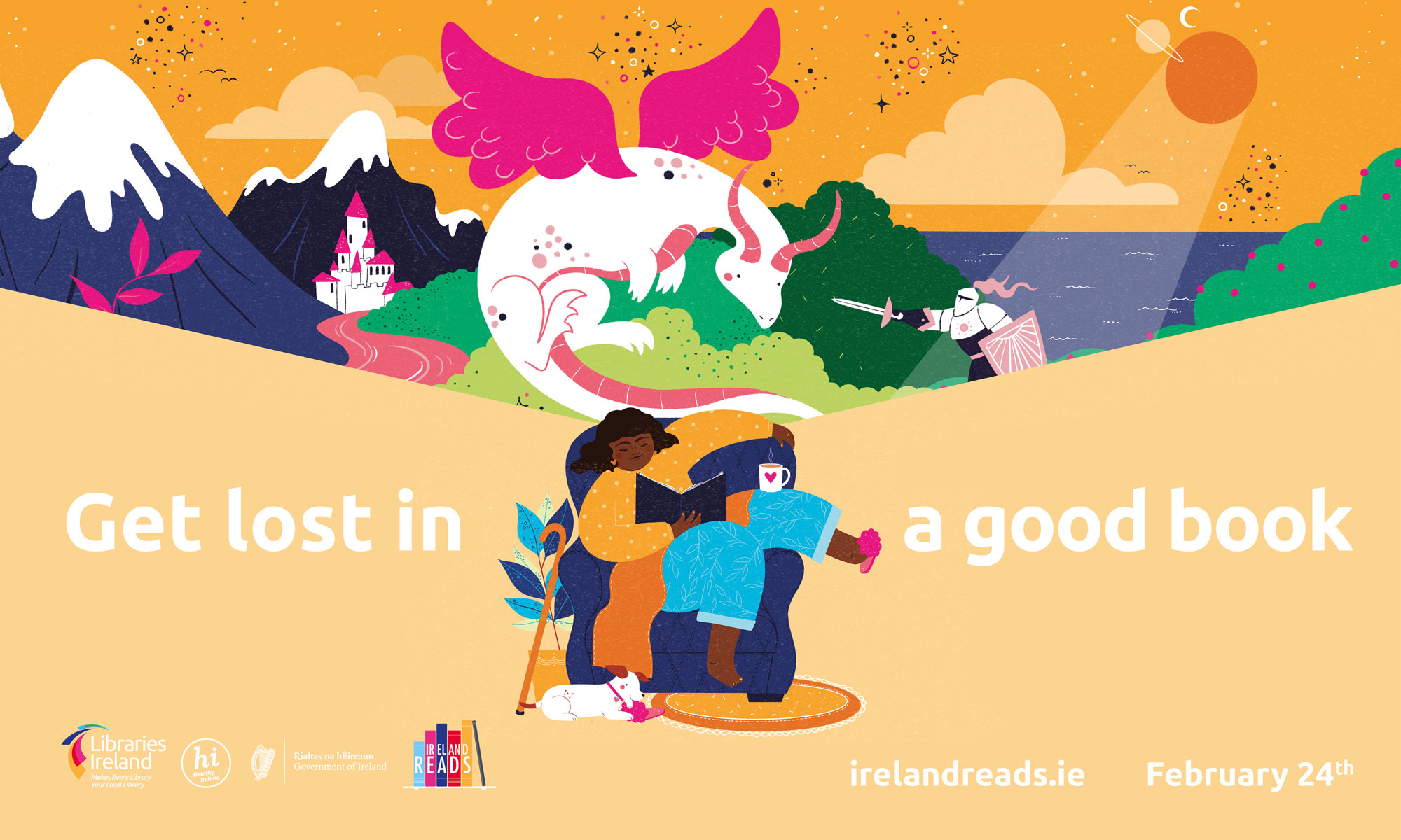 Ireland Reads Banner 2024 Get Lost in a Good Book