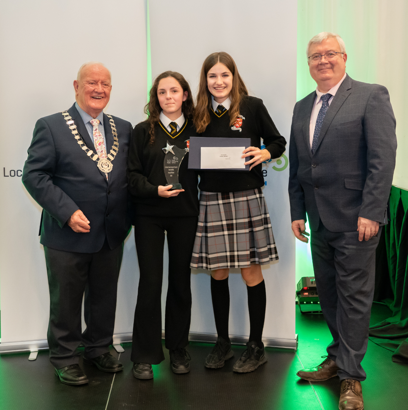 Intermediate Category Annable Kavanagh and Bláithín Doonan (M.E.N.D.), Coláiste Ríoga Dunshaughlin