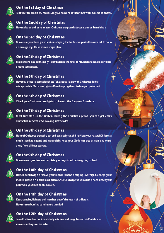 12 Days of Christmas Fire and Rescue Brochure