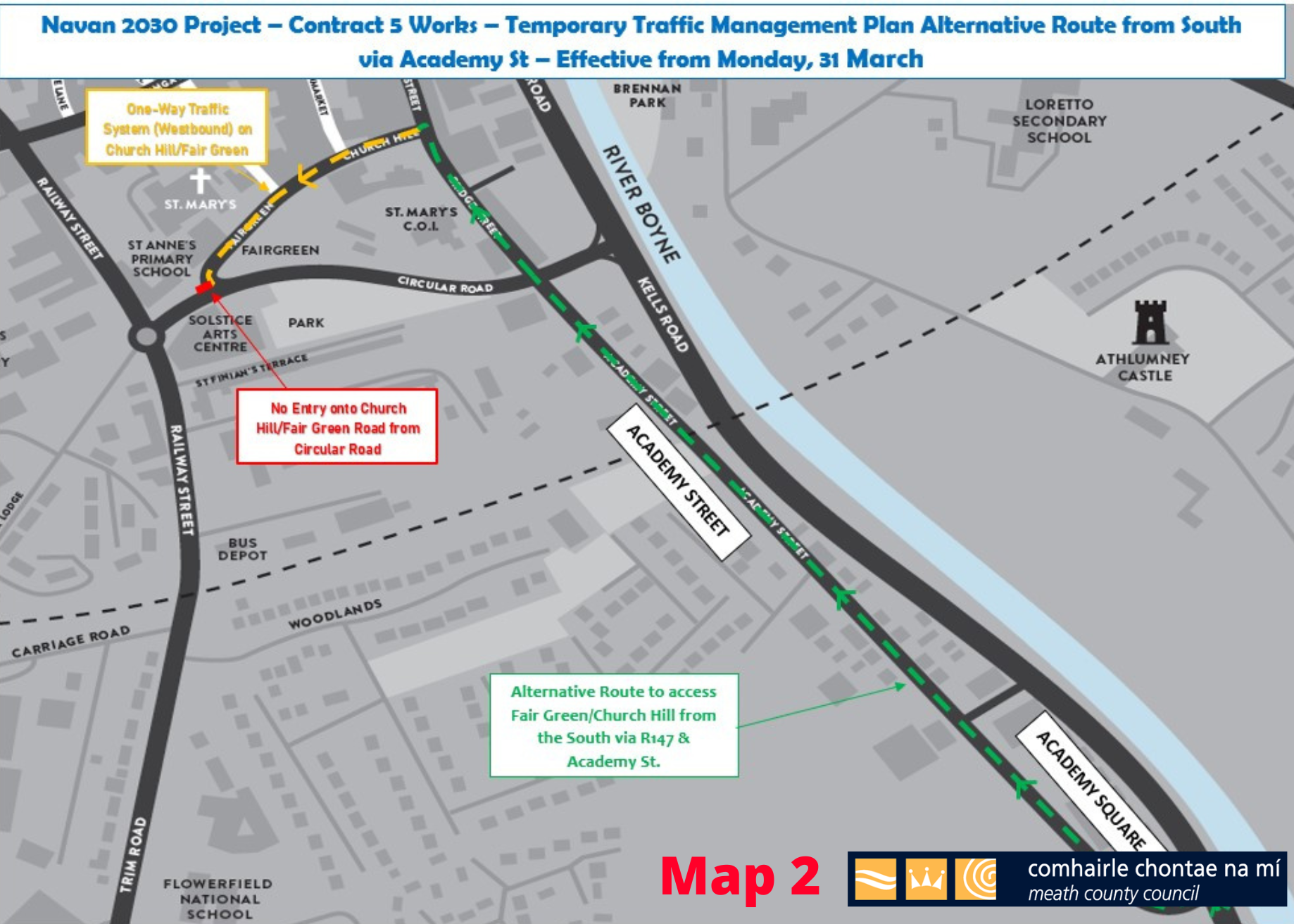 Map 2 of Traffic Management Plan