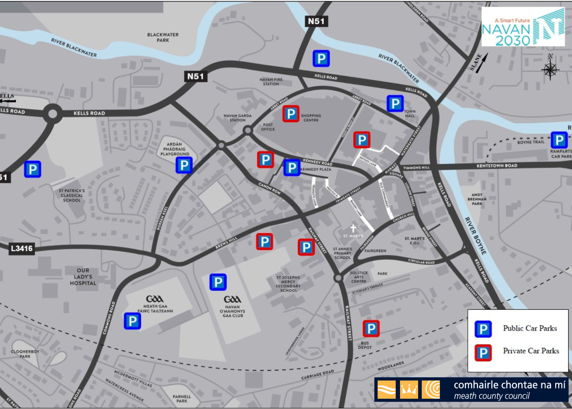 Public and Private Parking Locations