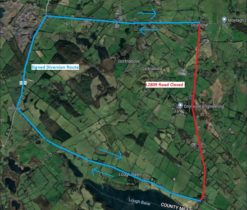 Diversion Route Map_Moylagh JFK 50