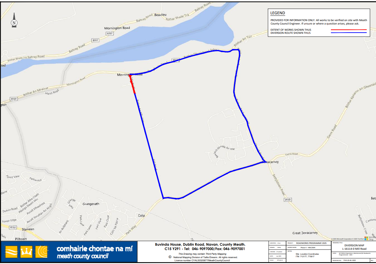 Diversion Route Map