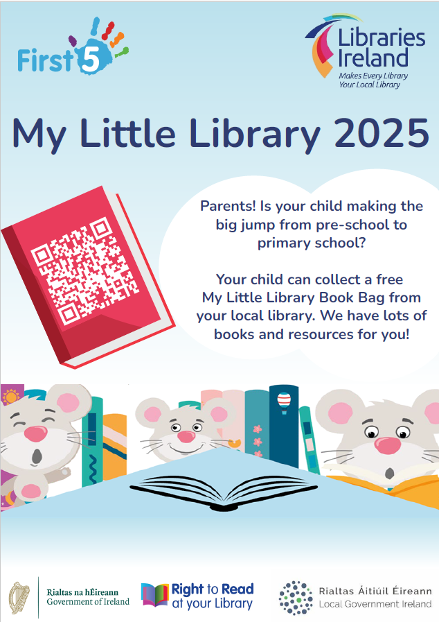 Little Library Book Bag QR Code Libraries Ireland Website