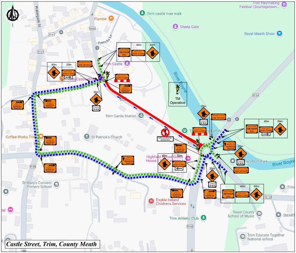 Diversion Route Map