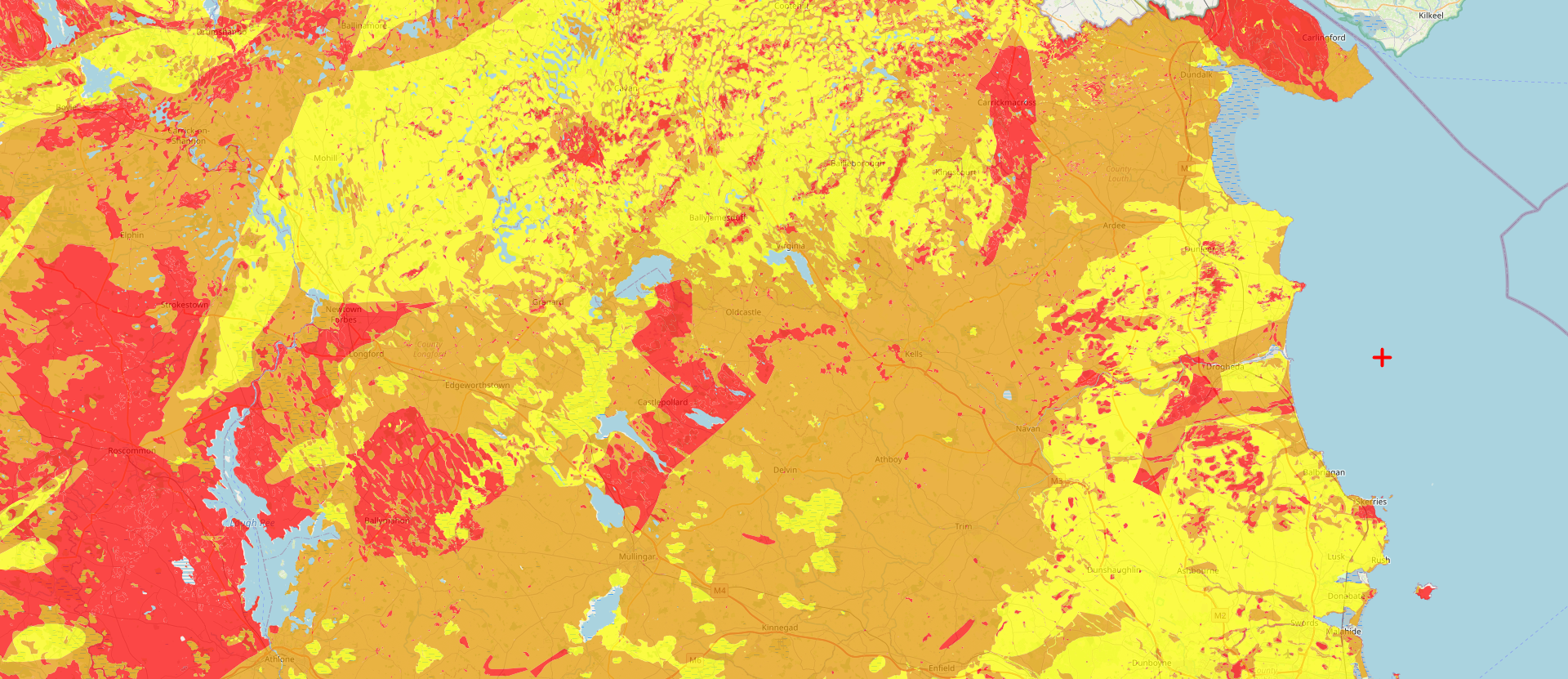 Radon Gas Advice Map 2025