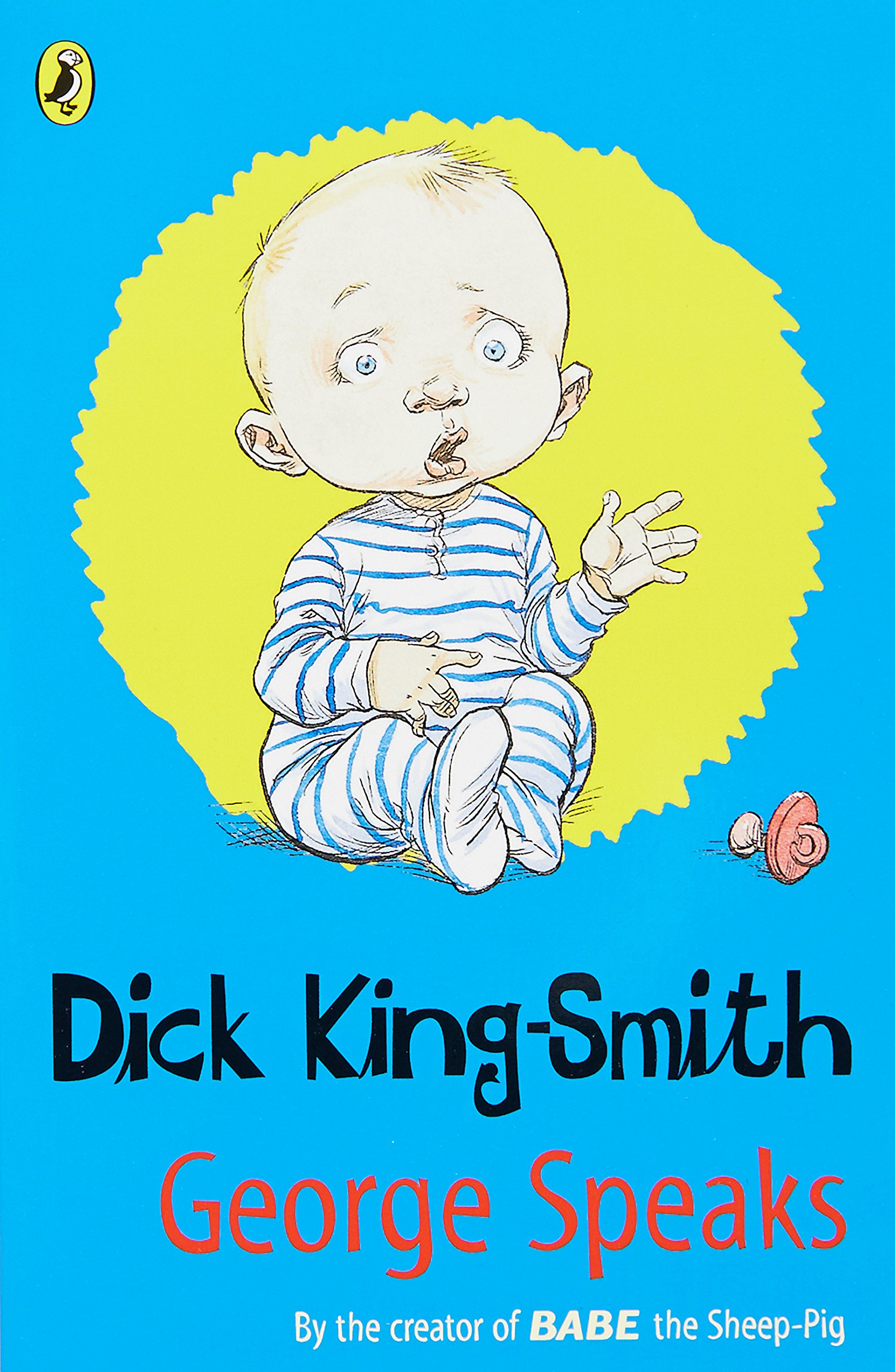 Cover of George Speaks by Dick King-Smith with a picture of a young baby