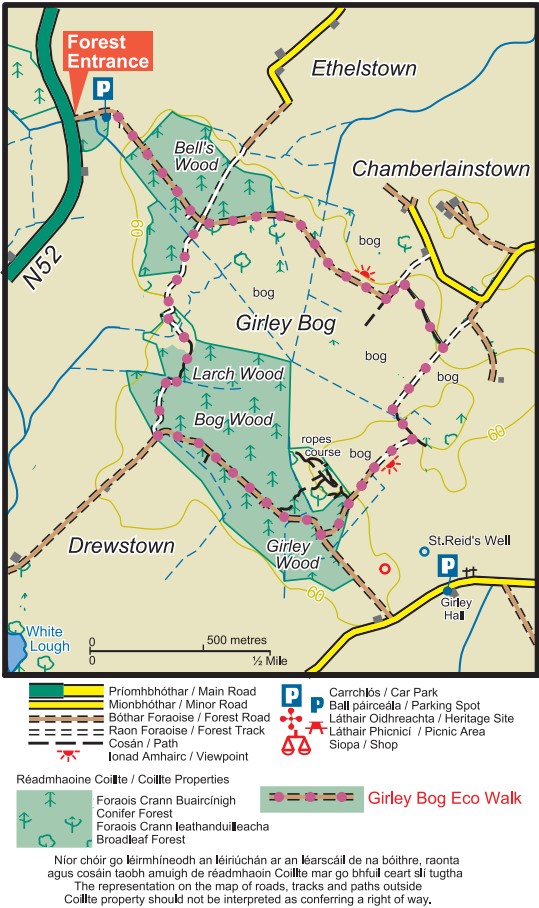 Girley Bog Map