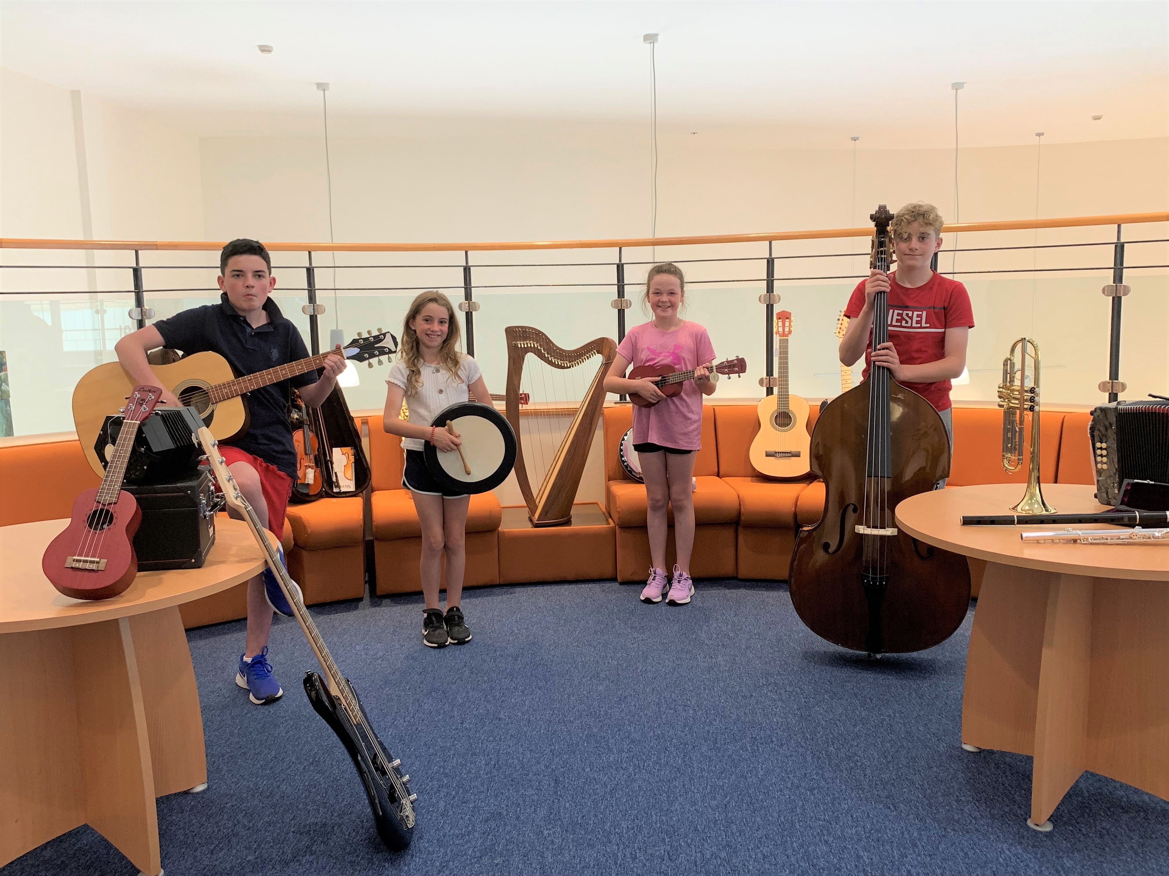 Children with instruments