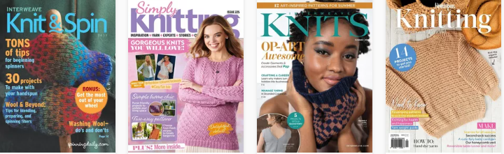 Knitting Magazines on Libby Digital App
