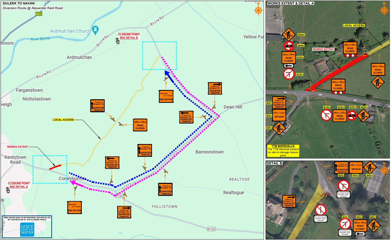 L50522 Alexander Reid Road - Diversion Route1