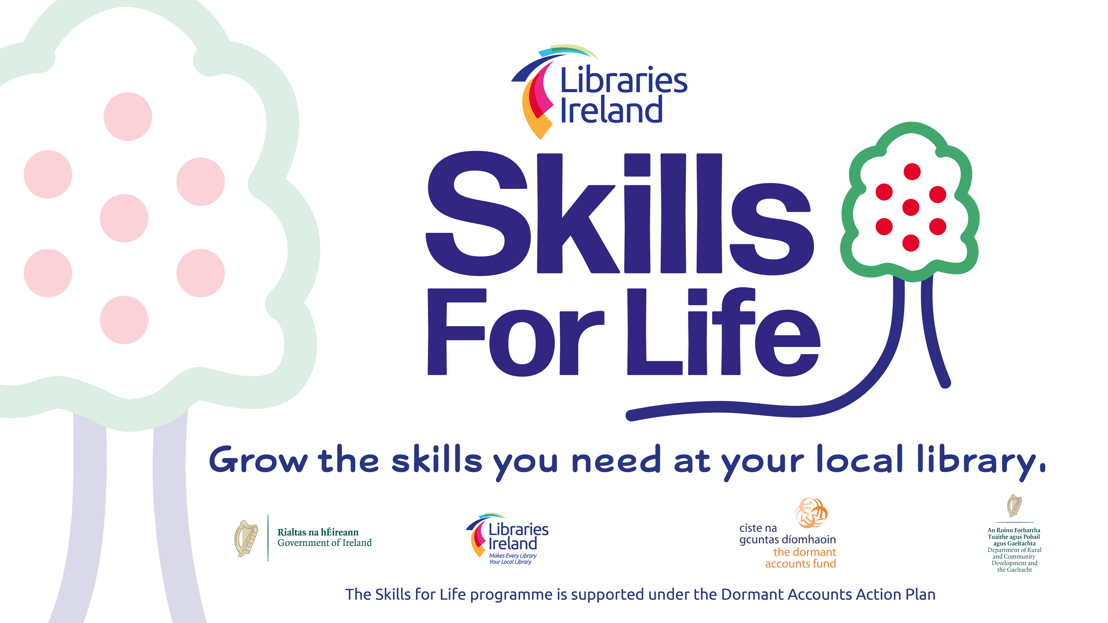 Skills for Life Logo Grow the Skills you need at your local library