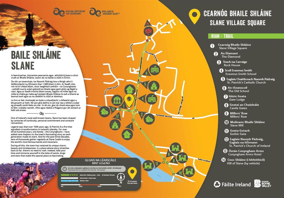Slane Historic Trail Map