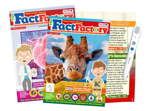 The Fact Factory Magazine with Audio Recording for visually impaired children
