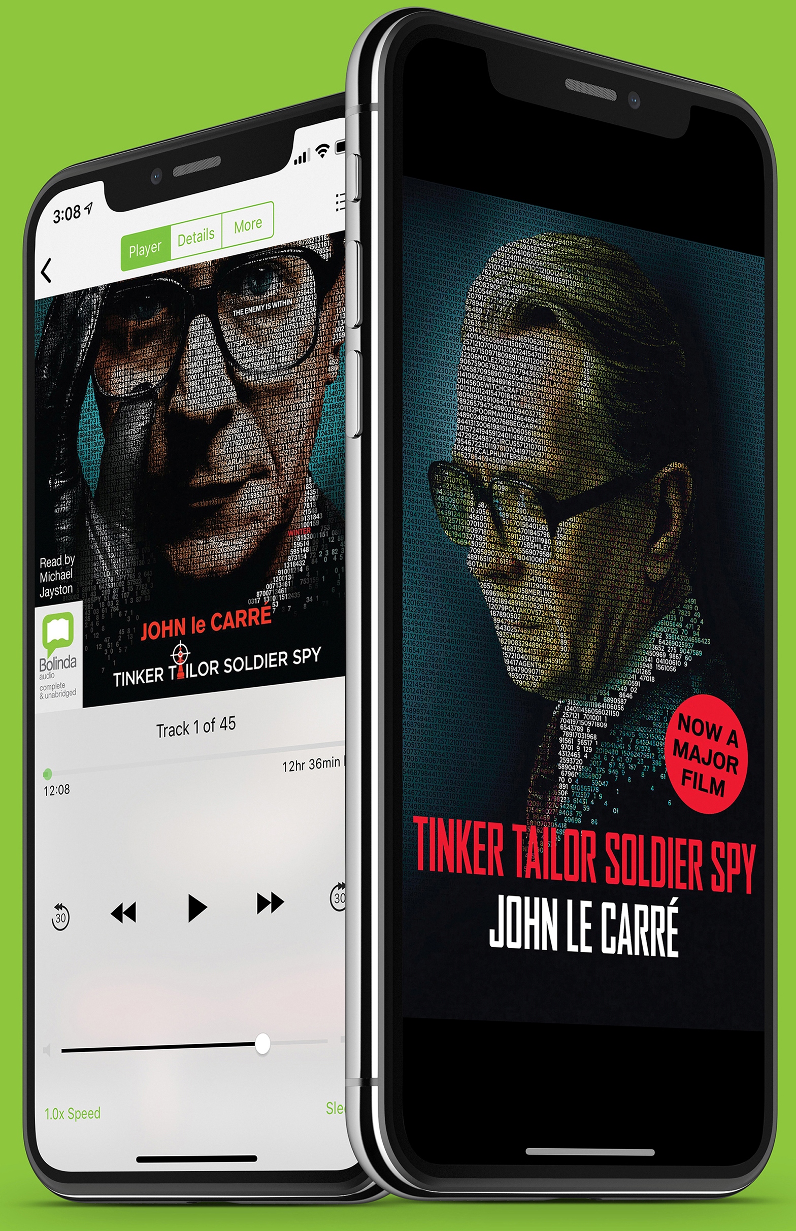 Tinker Tailor Soldier Spy Book Cover on a Phone