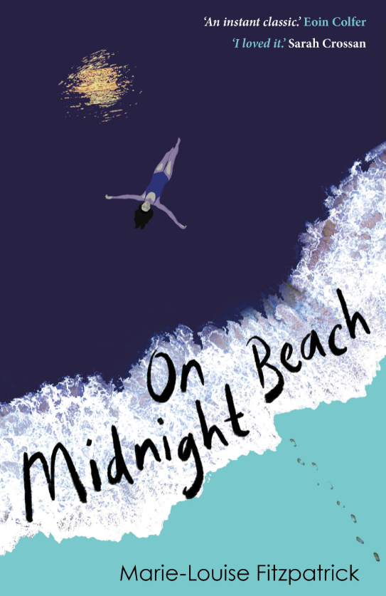 On midnight beach