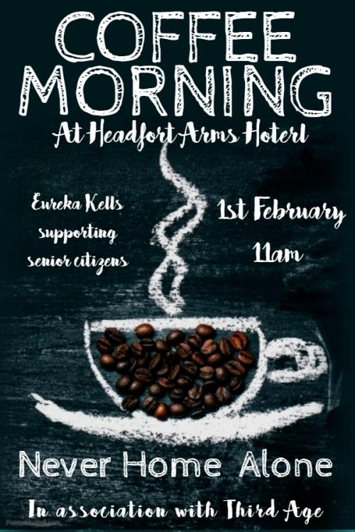 Eureka loneliness coffee morning poster