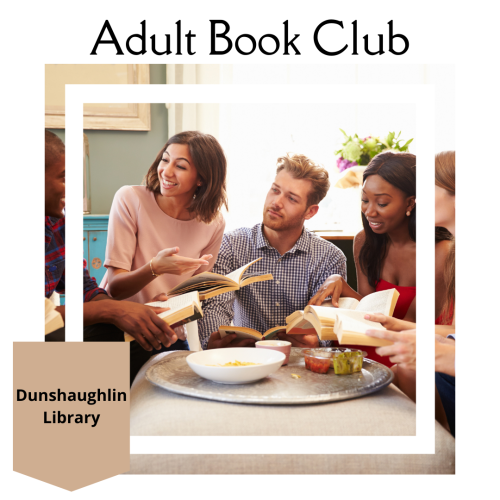 Adult Book Club Dunshaughlin image of a group of men and women holding books and talking