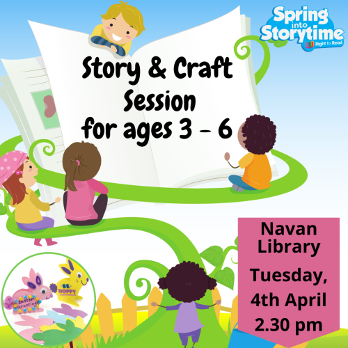 Navan Story and Craft Session for ages 3 to 6 April 2023