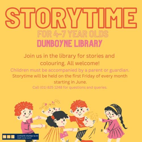 Storytime for ages 4-7 