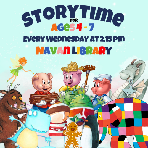 Storytime for ages 4 to 7