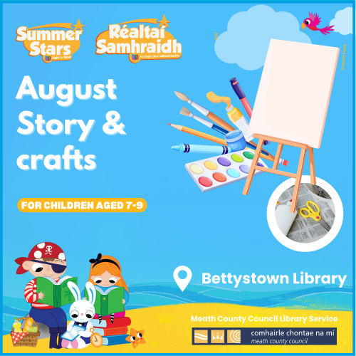 August Story and Craft Summer Stars 2025 Bettystown Library