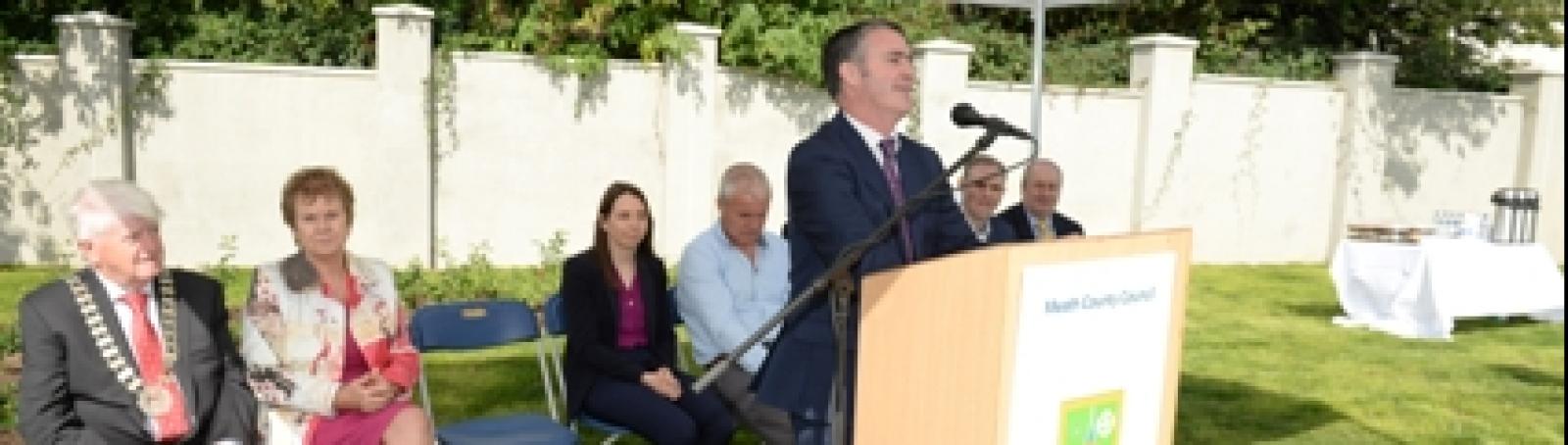 Damien English Speech at Launch of Connaught Grove Housing in Athboy