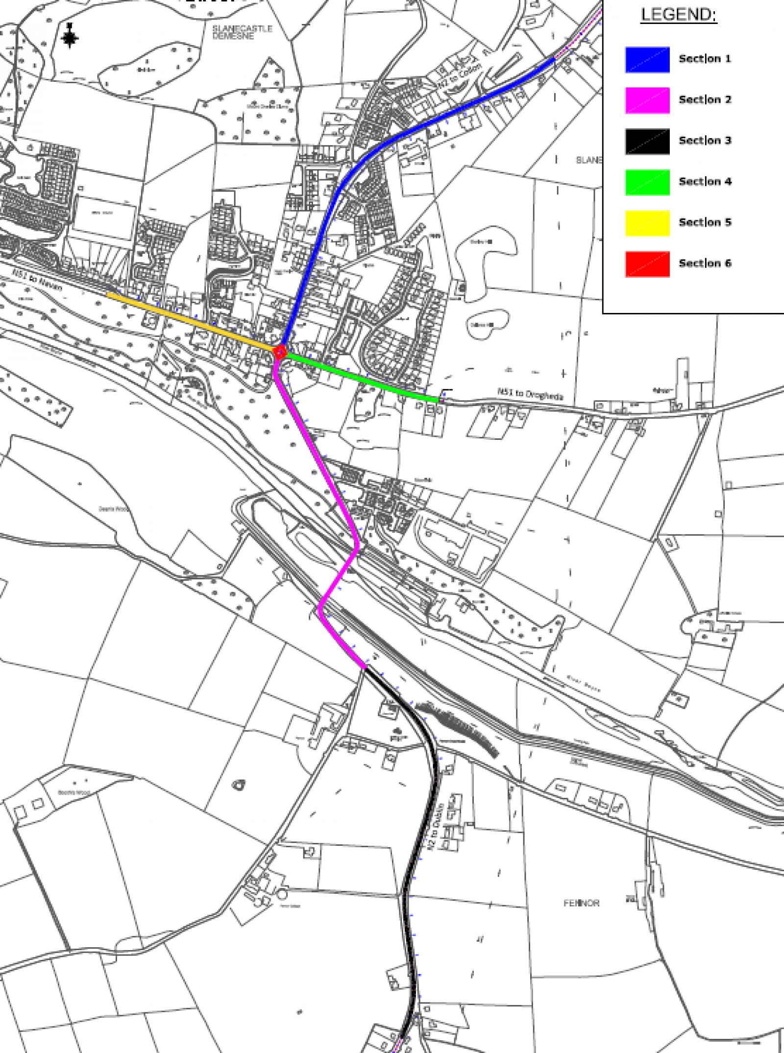 temporary-closures-of-n2-and-n51-slane map