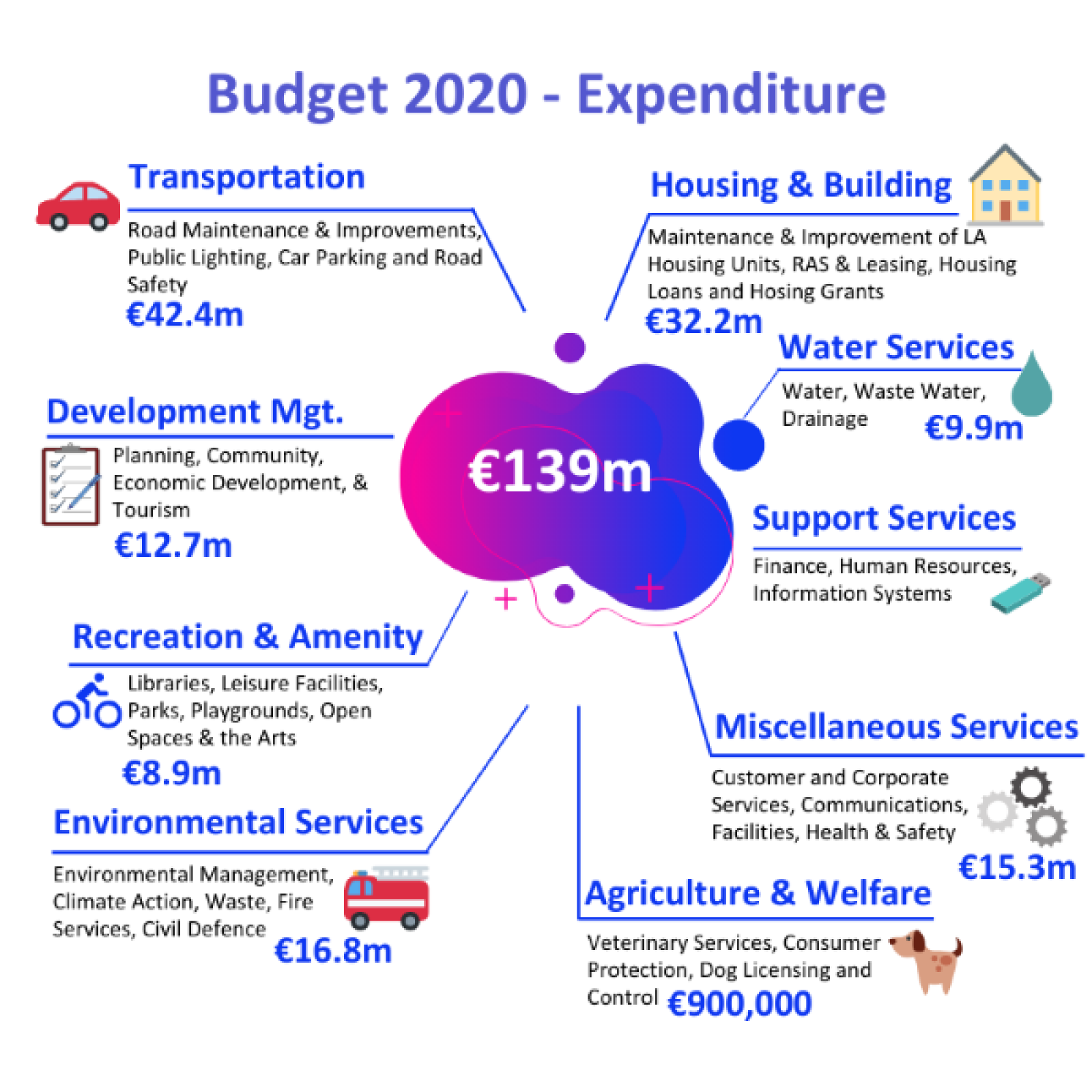 Budget Expenditure Infographic 2020