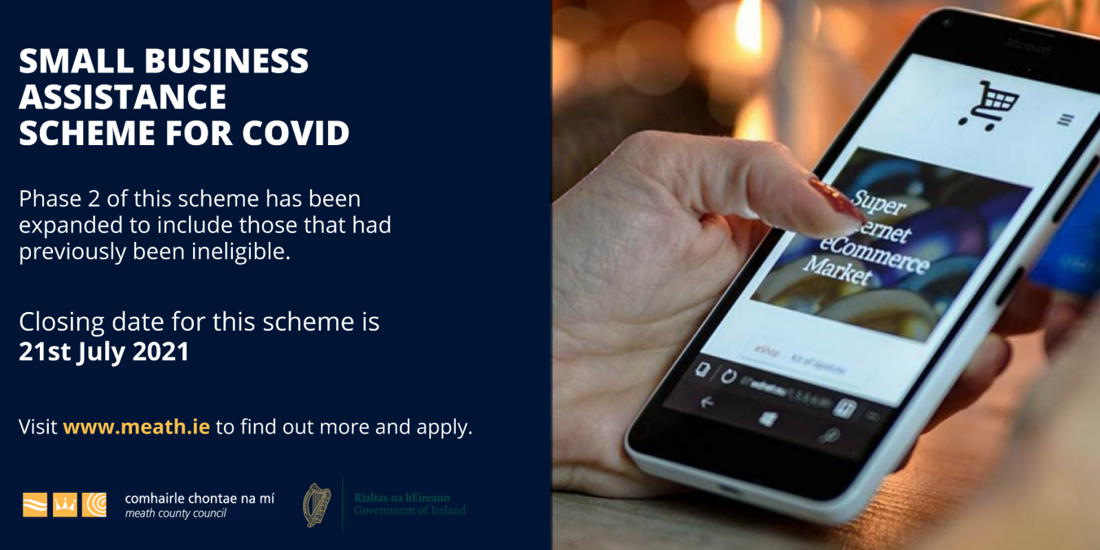 Small Business Assistance Scheme for Covid - closing date 21st July - proper version