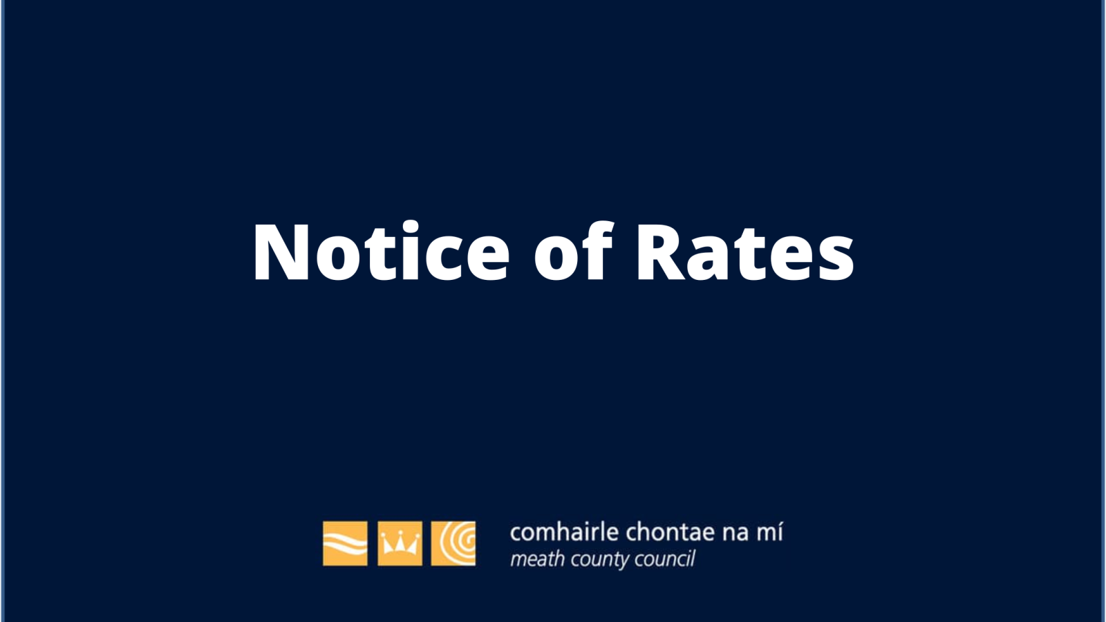 Notice of Rates graphic