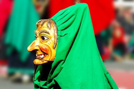Witch puppet in carnival
