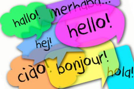 Language learning speech bubbles
