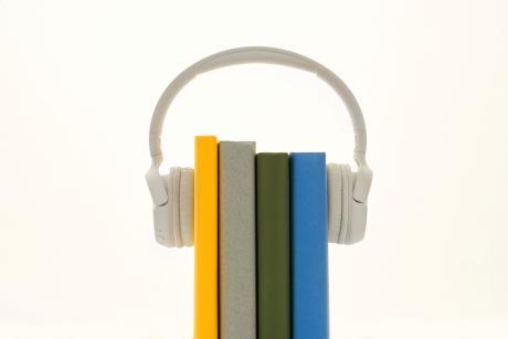 Books between Headphones