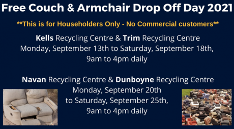2021 Free Drop Off Days for Householders - Mattresses & Couch/Armchair